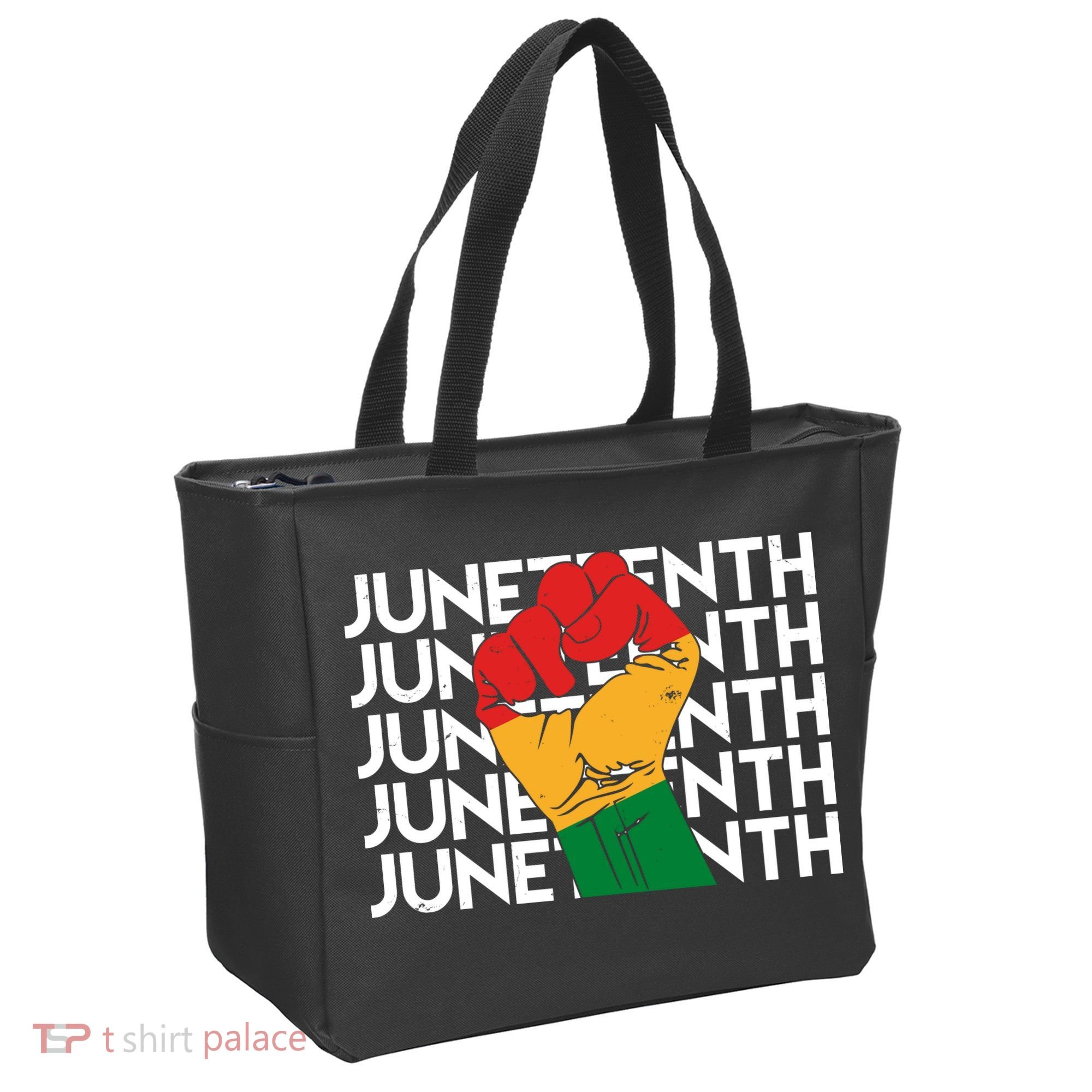 Juneteenth Fist Black Pride Tote Bag
