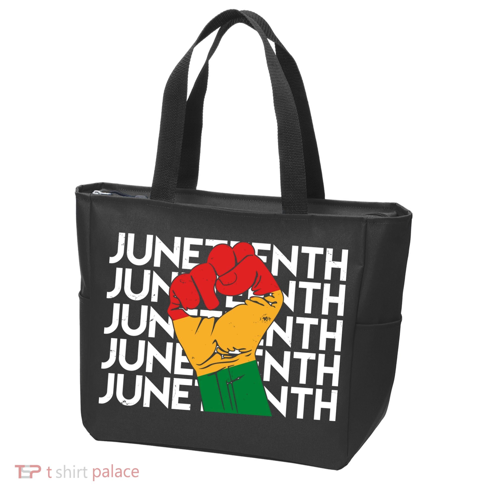 Juneteenth Fist Black Pride Tote Bag