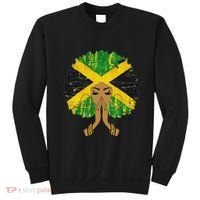 Jamaican Flag Black Woman Melanin Queen Afro Gift Sweatshirt thumb 0