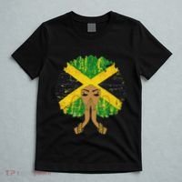 Jamaican Flag Black Woman Melanin Queen Afro Gift T-Shirt thumb 5
