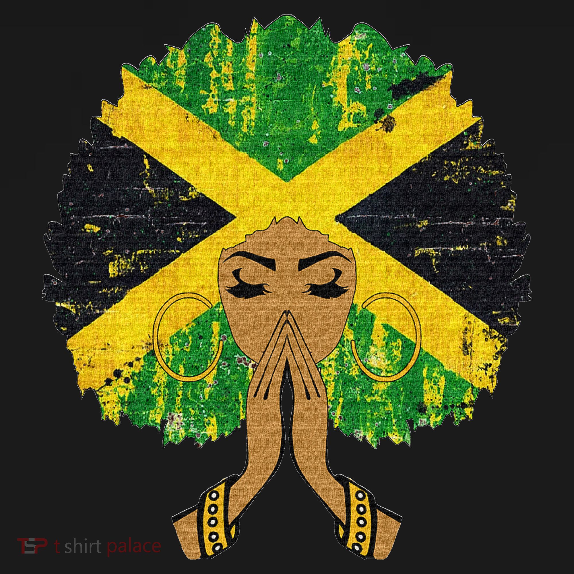 Jamaican Flag Black Woman Melanin Queen Afro Gift Baby Bodysuit