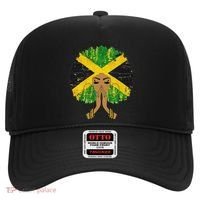 Jamaican Flag Black Woman Melanin Queen Afro Gift Hat thumb 0