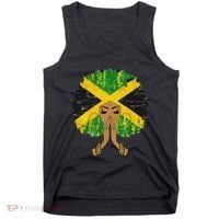 Jamaican Flag Black Woman Melanin Queen Afro Gift Tank Top thumb 0