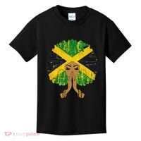 Jamaican Flag Black Woman Melanin Queen Afro Gift Kids T-Shirt thumb 0