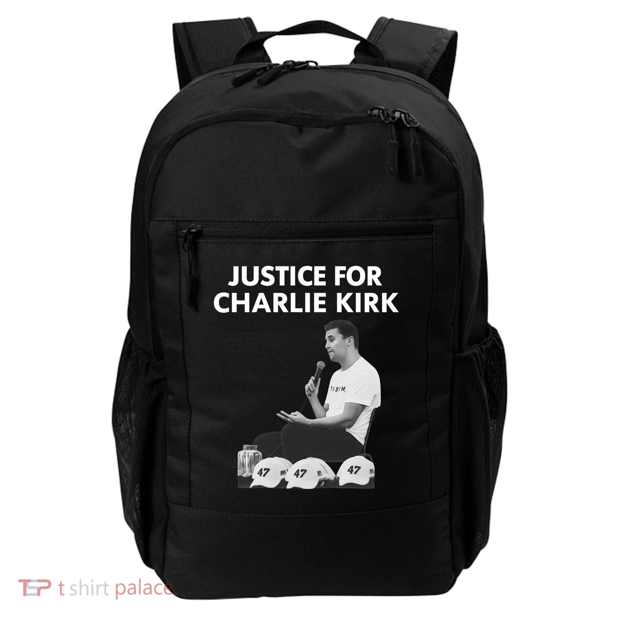 Justice For Charlie Kirk Support RIP Backpack