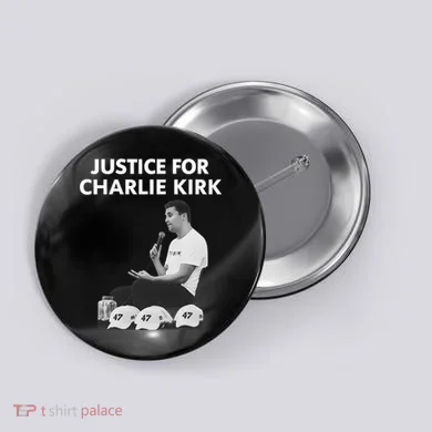 Justice For Charlie Kirk Support RIP Button