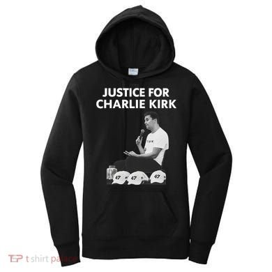 Justice For Charlie Kirk Support RIP Women's Hoodie