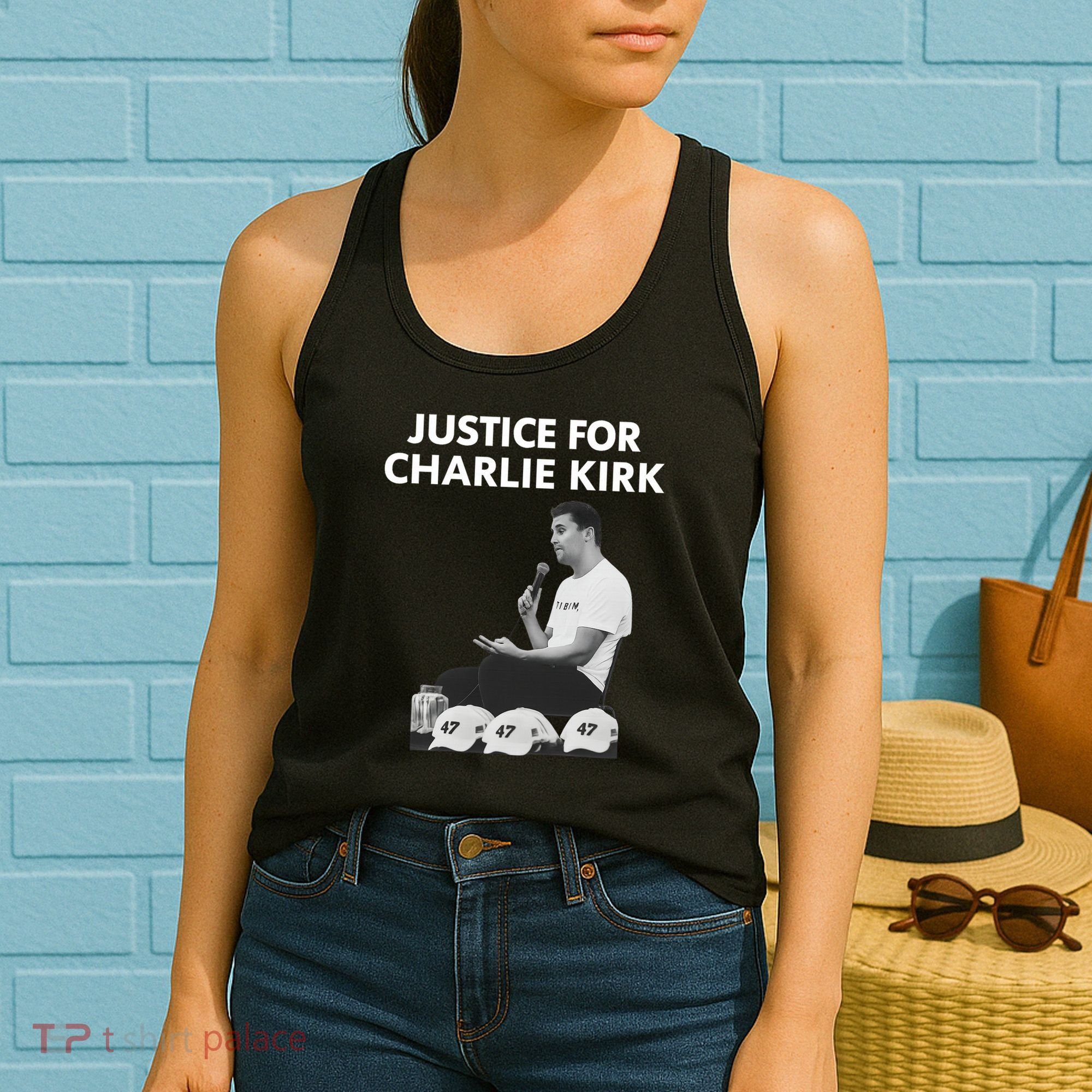 Justice For Charlie Kirk Support RIP Women's Tank Top