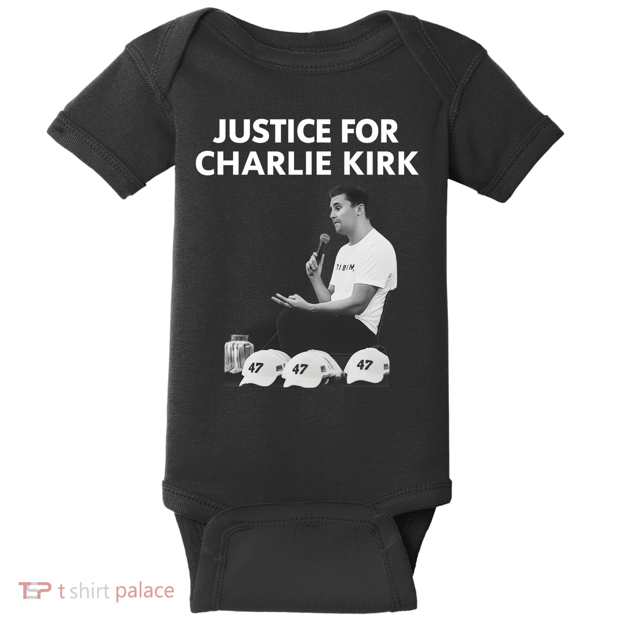 Justice For Charlie Kirk Support RIP Baby Bodysuit