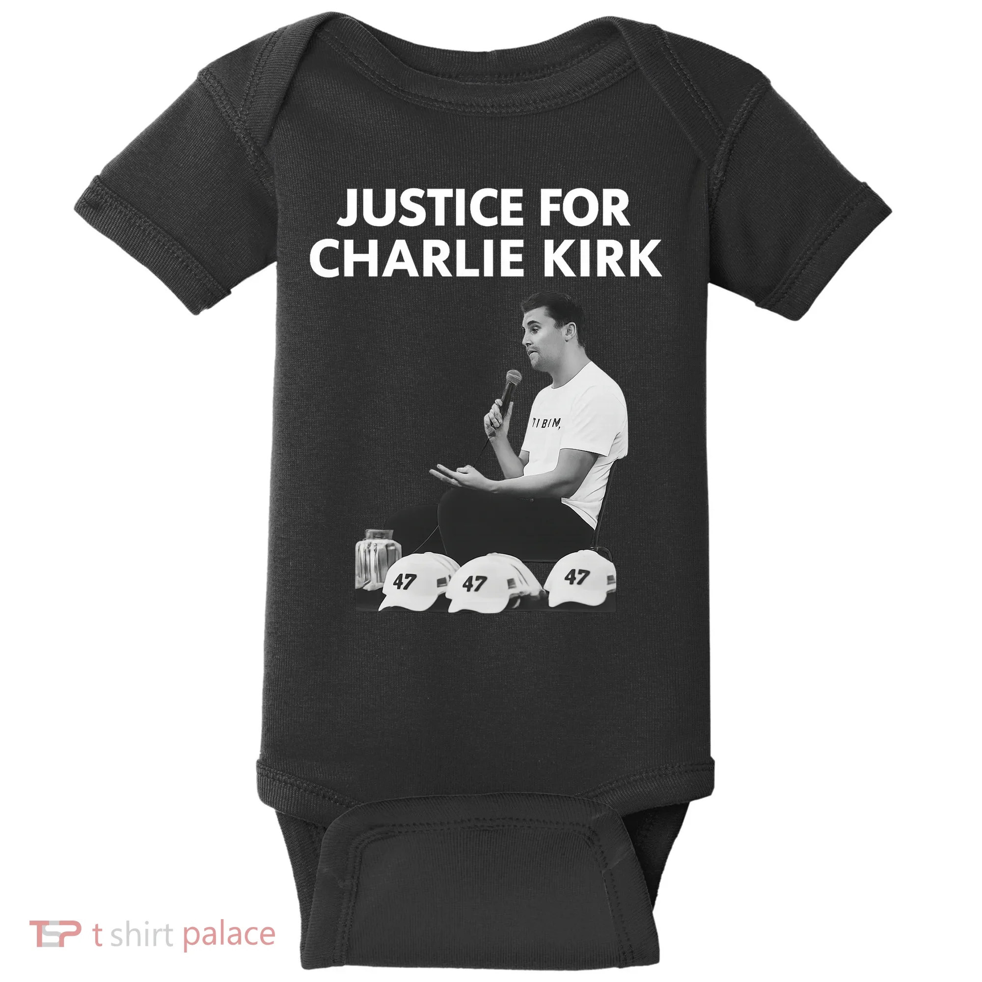 Justice For Charlie Kirk Support RIP Baby Bodysuit