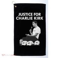 Justice For Charlie Kirk Support RIP Golf Towel thumb 0