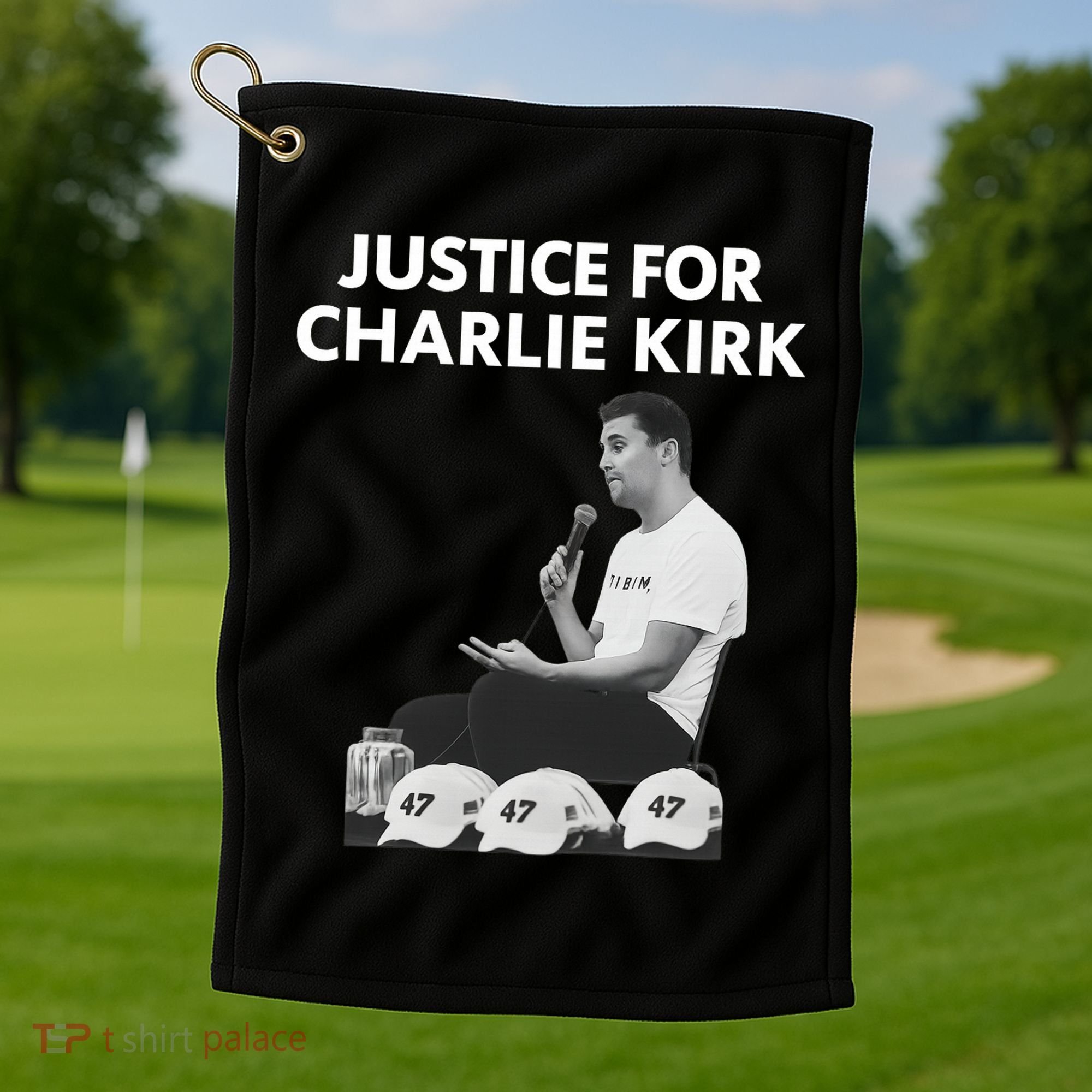 Justice For Charlie Kirk Support RIP Golf Towel