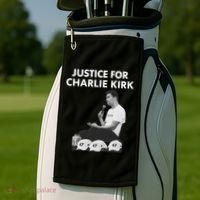 Justice For Charlie Kirk Support RIP Golf Towel thumb 2