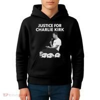 Justice For Charlie Kirk Support RIP Kids Hoodie thumb 4
