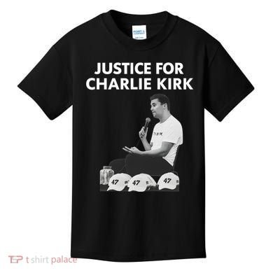 Justice For Charlie Kirk Support RIP Kids T-Shirt