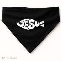 Jesus Fish Christian USA-Made Doggie Bandana thumb 0