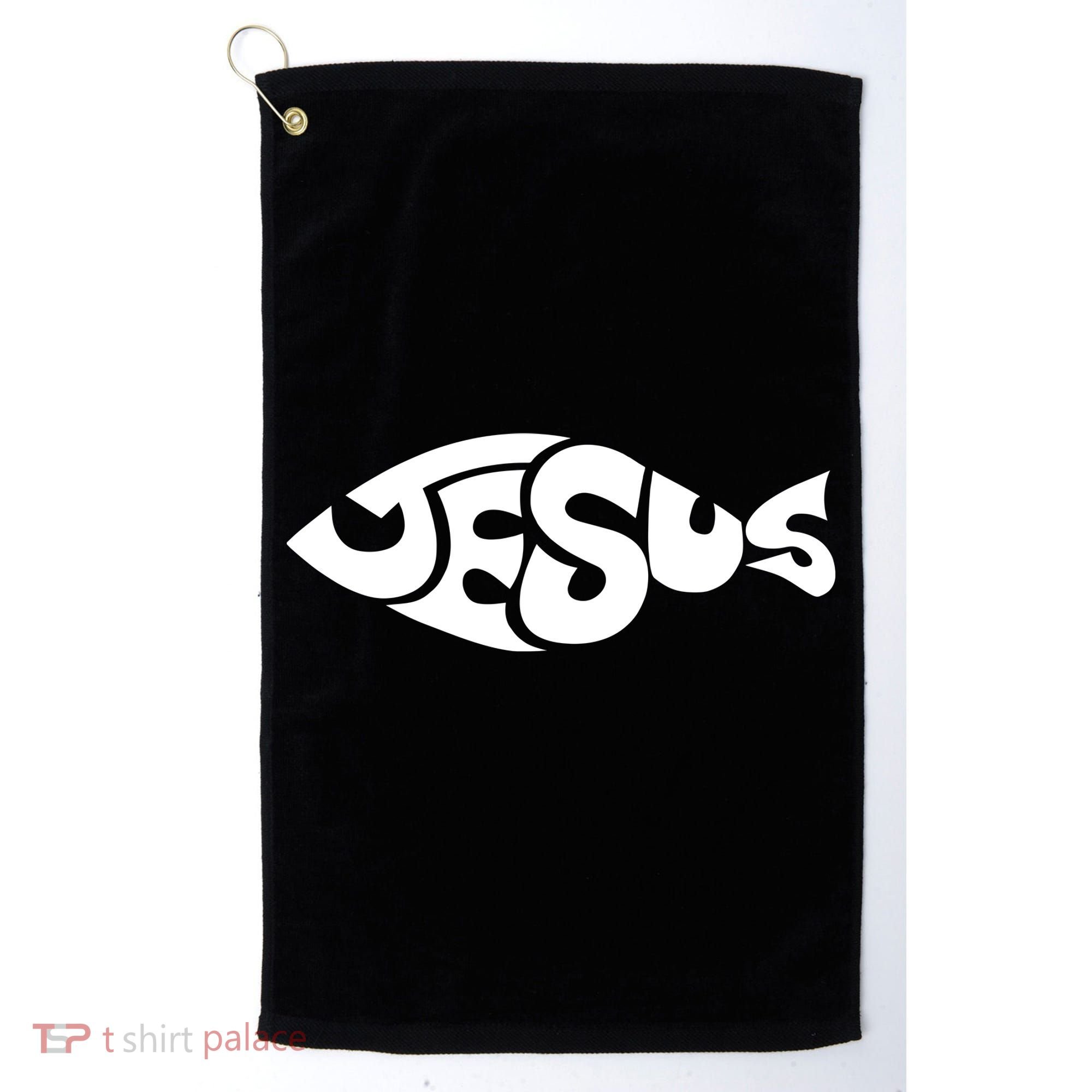 Jesus Fish Christian Golf Towel