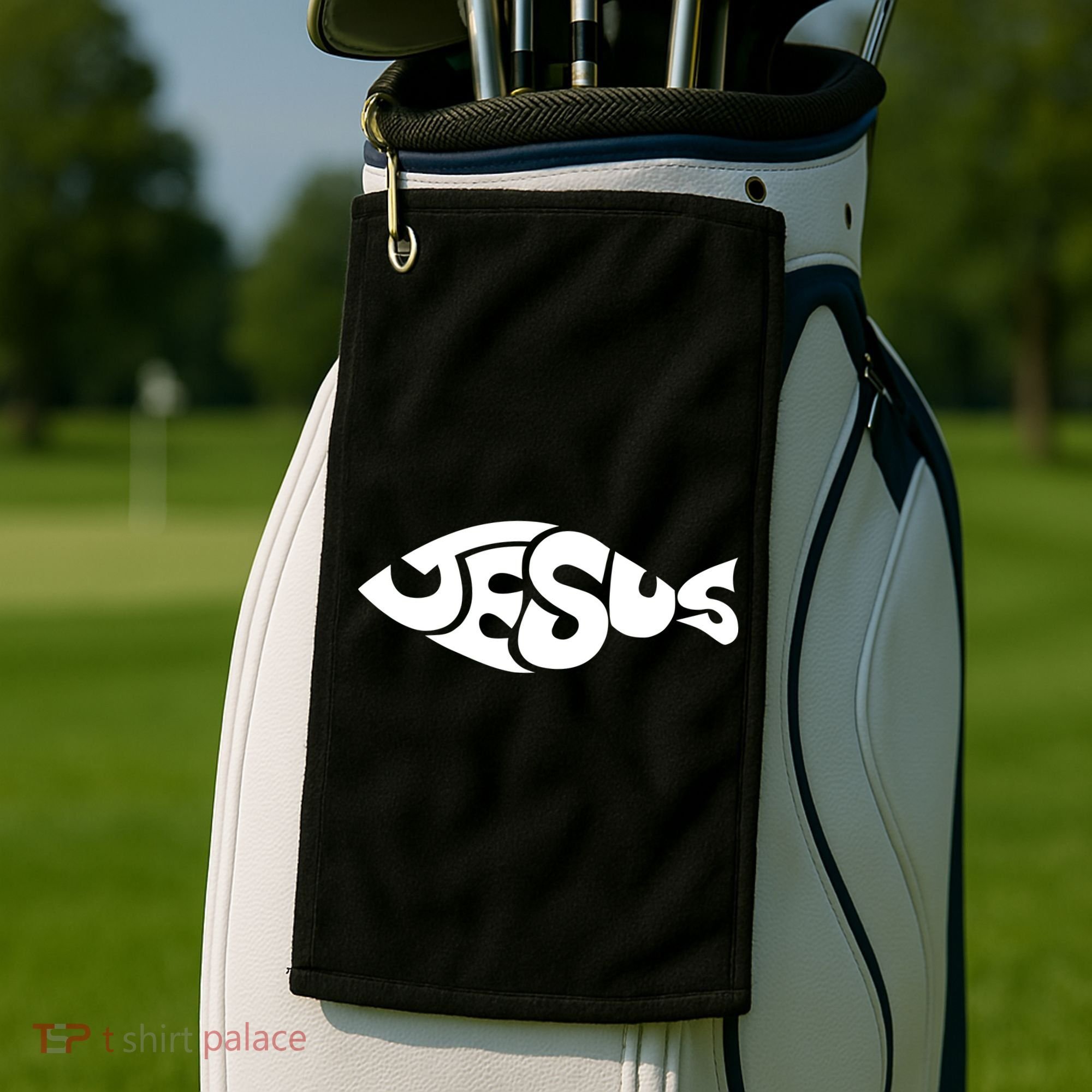 Jesus Fish Christian Golf Towel