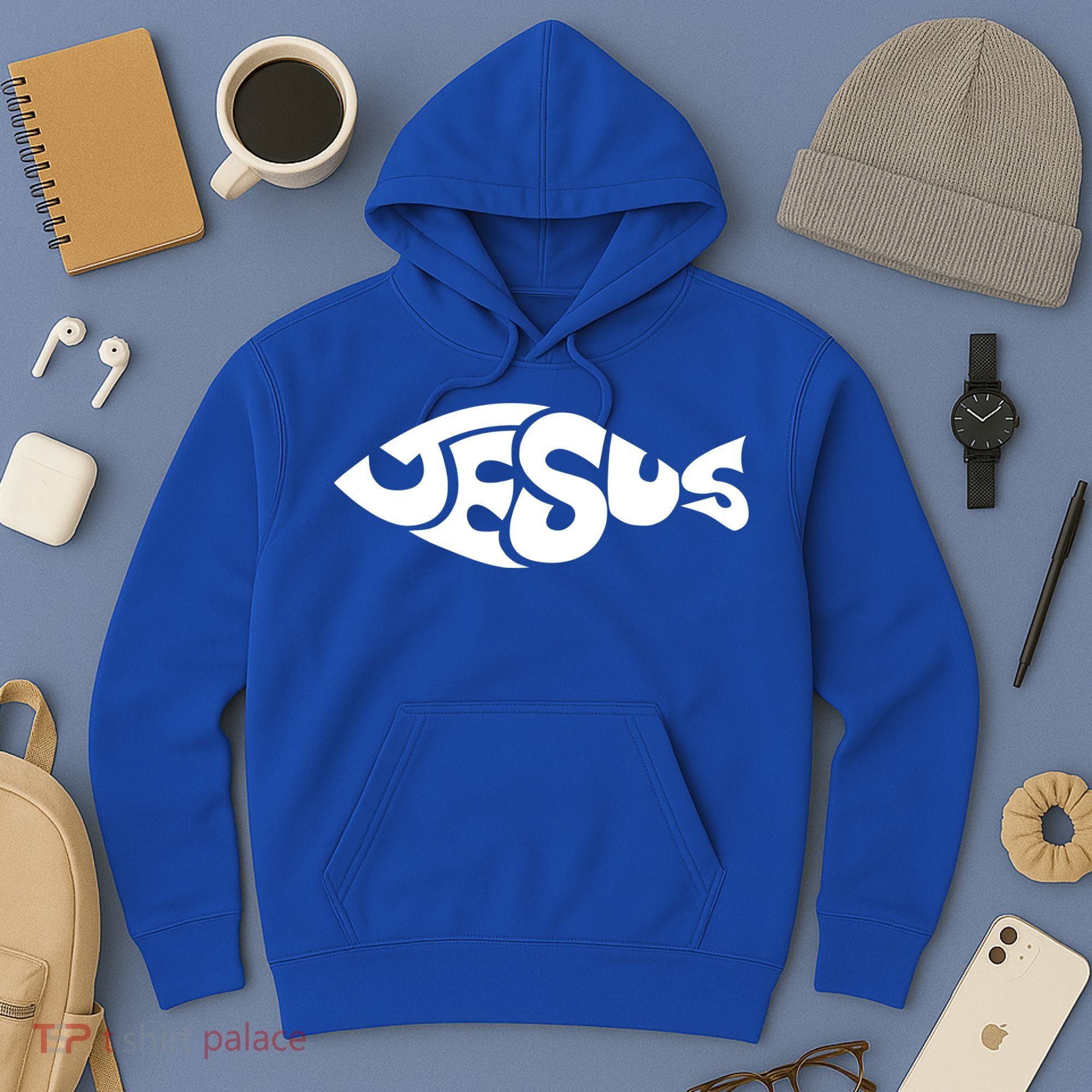 Jesus Fish Christian Hoodie