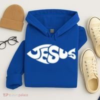 Jesus Fish Christian Hoodie thumb 4