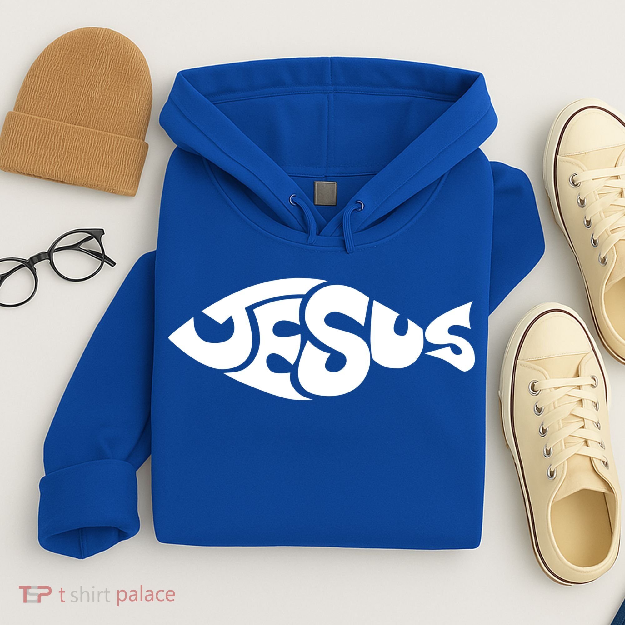 Jesus Fish Christian Hoodie