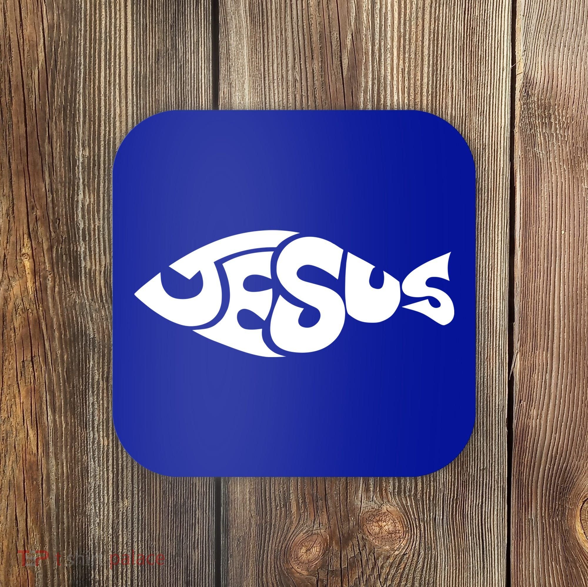 Jesus Fish Christian Coaster