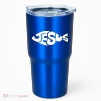 Jesus Fish Christian Tumbler thumb 0