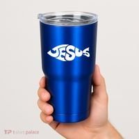 Jesus Fish Christian Tumbler thumb 2