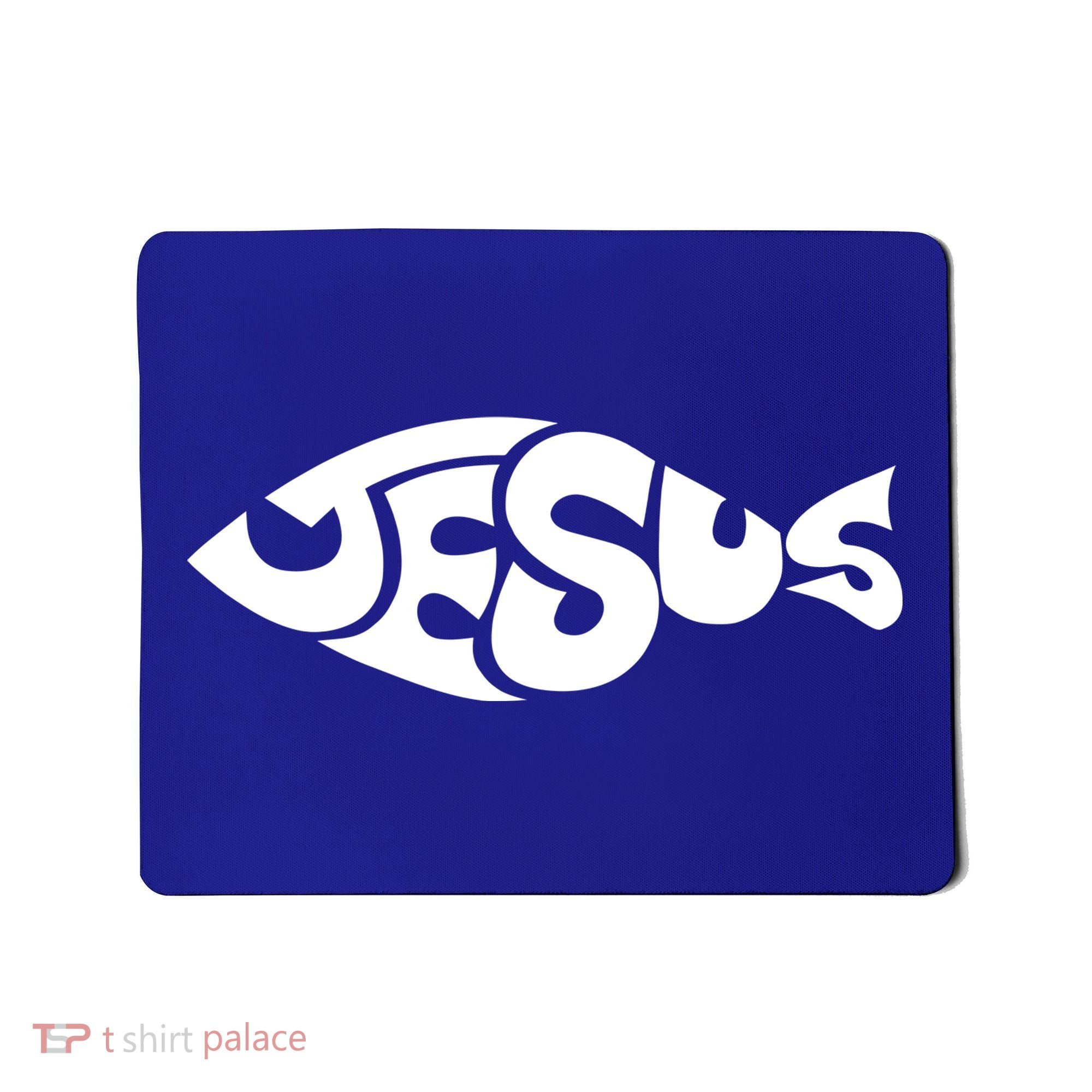 Jesus Fish Christian Mousepad