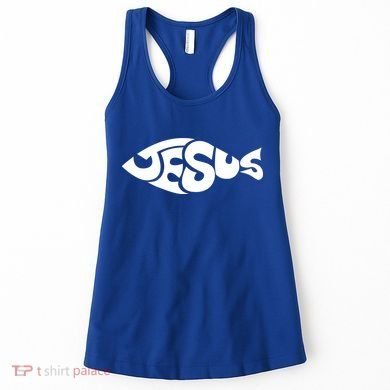 Jesus Fish Christian Women's Tank Top
