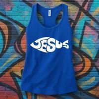 Jesus Fish Christian Women's Tank Top thumb 3