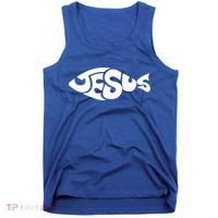 Jesus Fish Christian Tank Top thumb 0