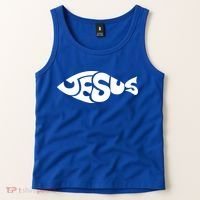 Jesus Fish Christian Tank Top thumb 2