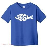 Jesus Fish Christian Toddler T-Shirt thumb 0