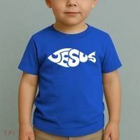 Jesus Fish Christian Toddler T-Shirt thumb 2