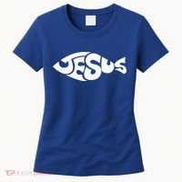 Jesus Fish Christian Women's T-Shirt thumb 0