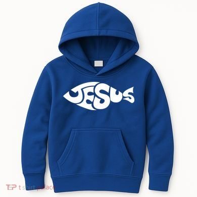 Jesus Fish Christian Kids Hoodie