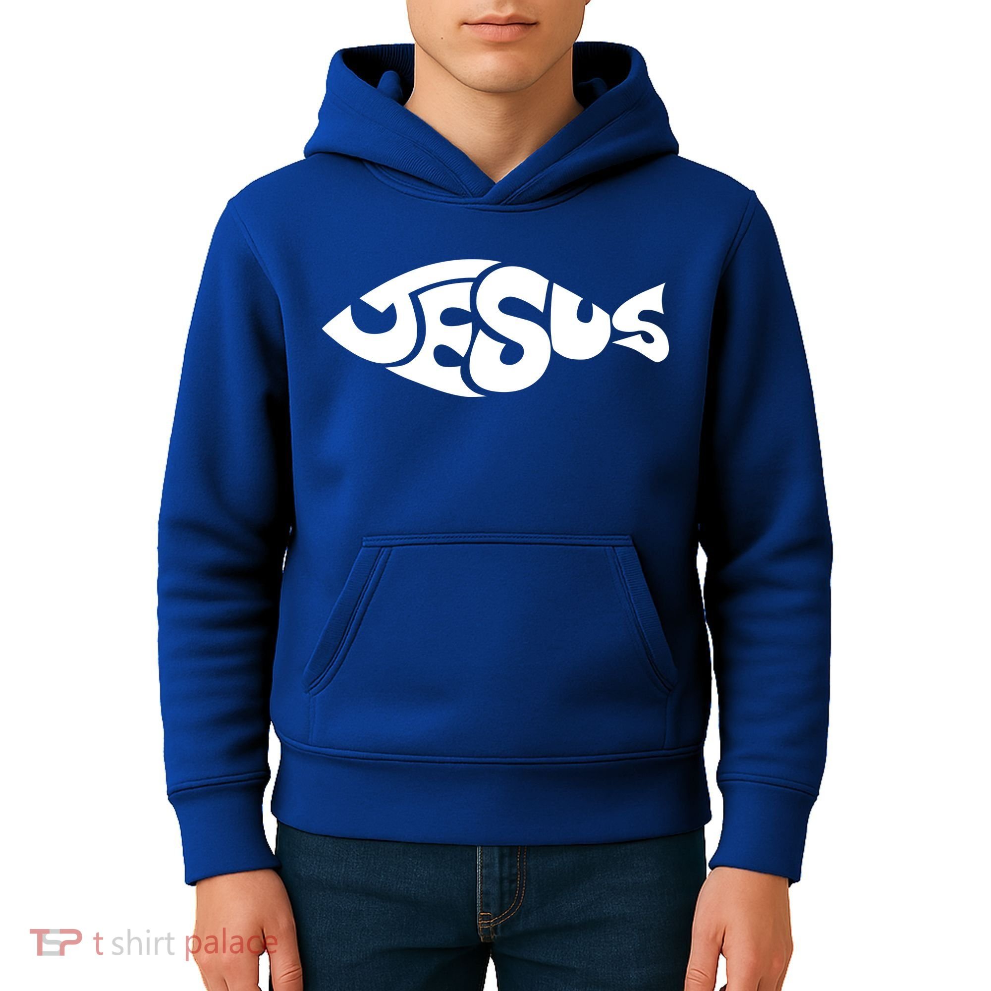 Jesus Fish Christian Kids Hoodie