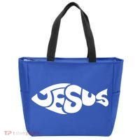 Jesus Fish Christian Tote Bag thumb 0