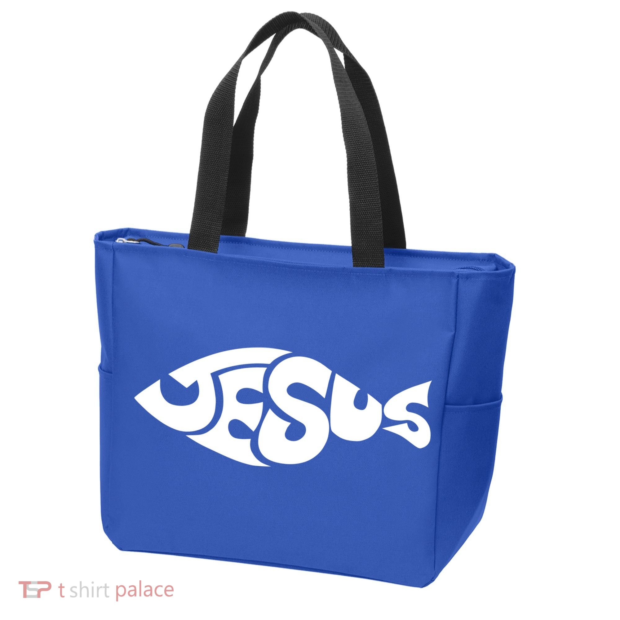 Jesus Fish Christian Tote Bag