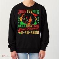 Junenth Flag Celebrating Black Freedom Junenth 1865 Women's Sweatshirt thumb 0