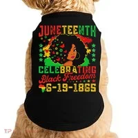 Junenth Flag Celebrating Black Freedom Junenth 1865 Doggie Tank thumb 0