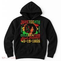 Junenth Flag Celebrating Black Freedom Junenth 1865 Hoodie thumb 0