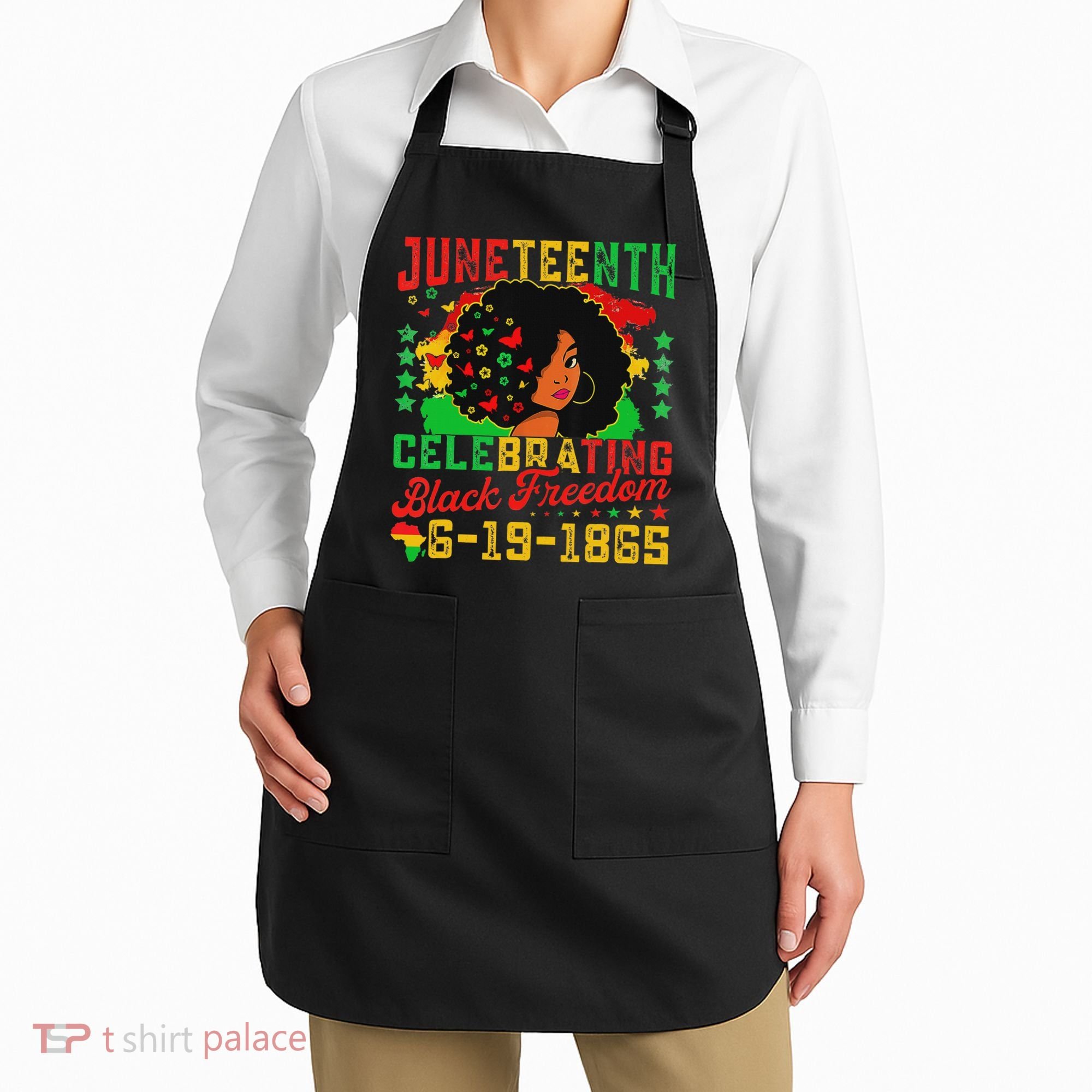 Junenth Flag Celebrating Black Freedom Junenth 1865 Apron