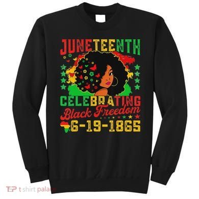 Junenth Flag Celebrating Black Freedom Junenth 1865 Sweatshirt