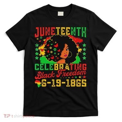 Junenth Flag Celebrating Black Freedom Junenth 1865 T-Shirt
