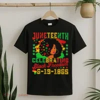 Junenth Flag Celebrating Black Freedom Junenth 1865 T-Shirt thumb 2