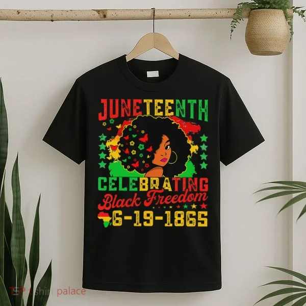Junenth Flag Celebrating Black Freedom Junenth 1865 T-Shirt