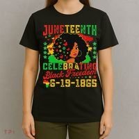 Junenth Flag Celebrating Black Freedom Junenth 1865 T-Shirt thumb 4