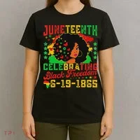 Junenth Flag Celebrating Black Freedom Junenth 1865 T-Shirt thumb 4